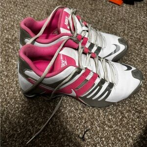 Nike Pink and Silver Women's Sneakers